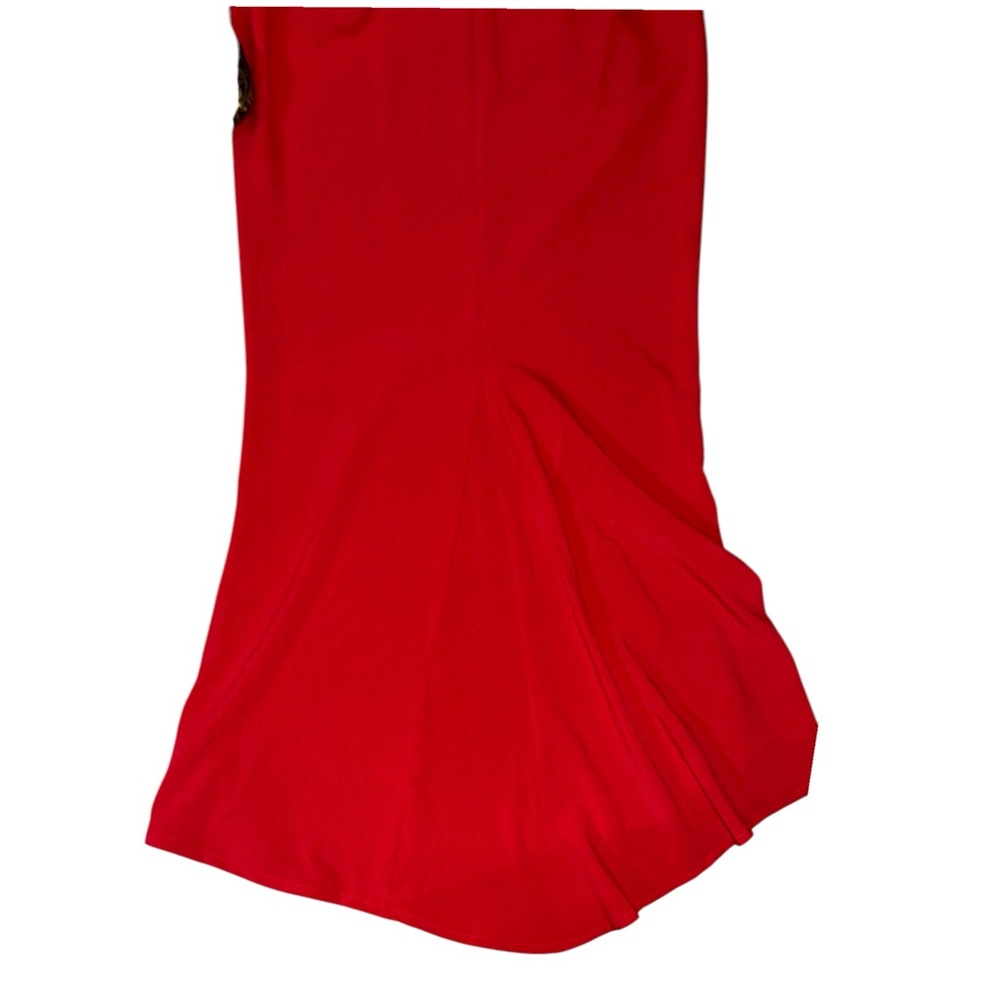 Beautiful Vince Camuto Red Off-the-Shoulder Ruched Trumpet Gown Size 6P - Picture 14 of 16